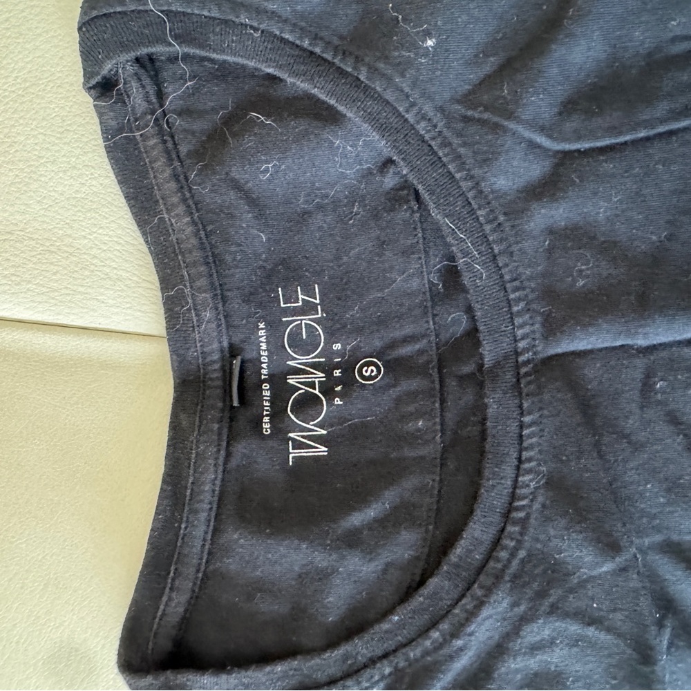 Two Angle Black T-Shirt